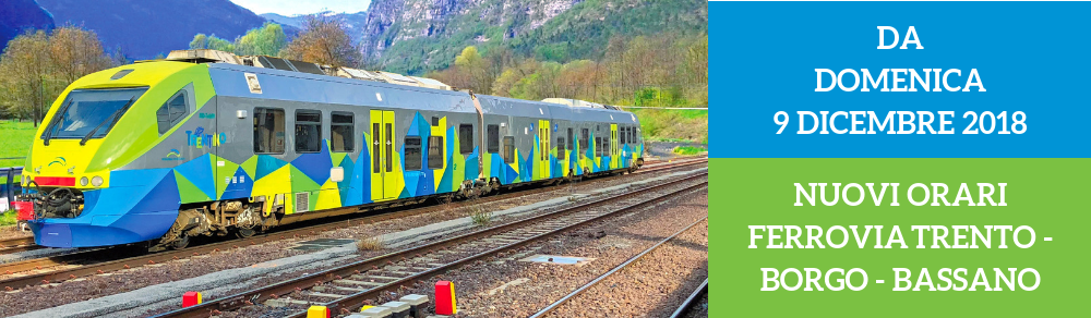 Nuovi orari ferrovia Vallsugana